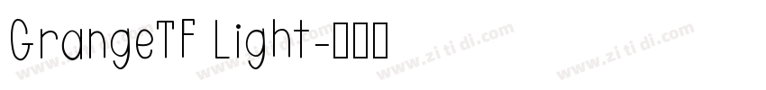GrangeTF Light字体转换